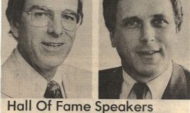 Hall Of Fame Speakers. January  1985.