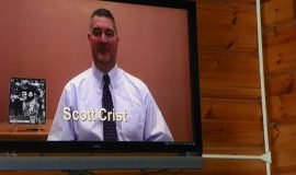 Scott Crist introducing Chuck Crist.