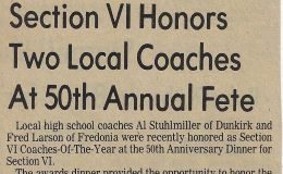 Section VI Honors Two Local Coaches At 50th Annual Fete. June 14, 1980.
