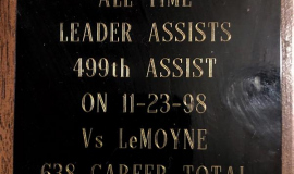 Daemen College  leader in assists award. November 23, 1998.
