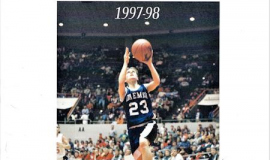 Daemen College basketball program cover. 1997-98.