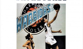 Daemen College basketball program cover. 1998-99.