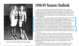 Daemen College basketball program 1998-99 Season Outlook.