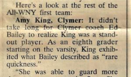 All-WNY first team: Amy King. <em>Buffalo News</em>, April 8, 1995.