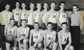 Cassadaga Valley basketball team, 1958-59.