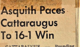 Asquith Paces Cattaraugus To 16-1 Win. 1957.