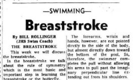 Breaststroke. February 25, 1972.