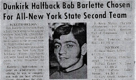 Dunkirk Halfback Bob Barlette Chosen For All-New York State Second Team. 1969.