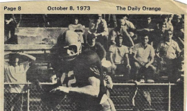 Bob Barlette, SU tailback. October 8, 1973.