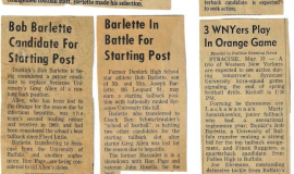 Bob Barlette, newspaper clippings from 1971.