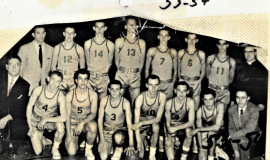 Cardinal Mindszenty High School basketball team, 1953-54.