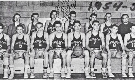 Mindszenty High School basketball team, 1954-55.