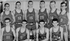 Cardinal Mindszenty High School basketball team, 1964-65.
