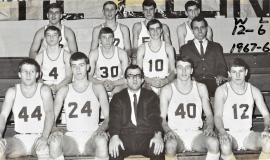 Cardinal Mindszenty High School basketball team, 1967-68.