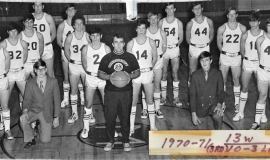 Mindszenty High School basketball team, 1970-71.
