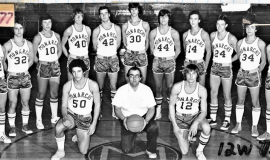 Cardinal Mindszenty High School basketball team, 1976-77.