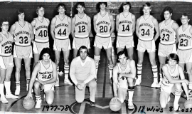 Cardinal Mindszenty High School basketball team, 1977-78.