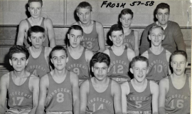 Cardinal Mindszenty High School freshman basketball team, 1957-58.