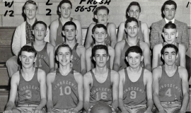 Cardinal Mindszenty High School freshman basketball team, 1956-57.