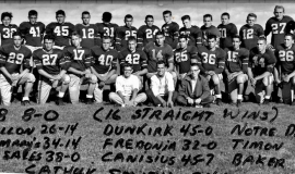 Cardinal Mindszenty High School football team, 1958.