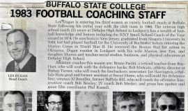 1983 Football Coaching Staff.