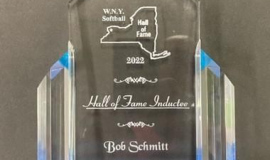 WNY Softball Hall of Fame award. October 15, 2022.