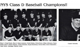 1991 Frewsburg Central School baseball team.
