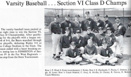 1993 Frewsburg Central School baseball team.