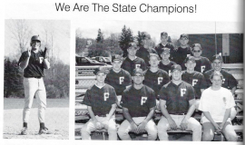 1995 Frewsburg Central School baseball team.