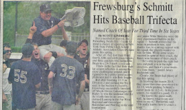 Frewsburg's Schmitt Hits Baseball Trifecta. June, 1996.