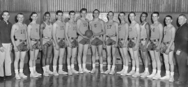 Jamestown High School Basketball, 1954 - 1955.