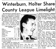 Winterburn, Holter Share County League Limelight. May 28, 1962.