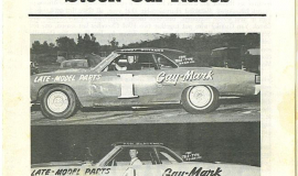 Bobby Schnars - Stateline Speedway Program, 1967.