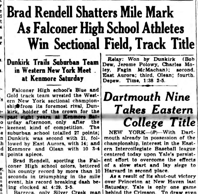 Brad Rendell - Chautauqua Sports Hall of Fame