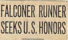Falconer Runner Seeks U.S. Honors. 1935.