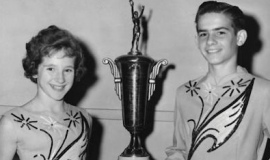 1960 Little Rock Jr. Pairs National Champions Bradley Zimmer and Darlene Edwards.