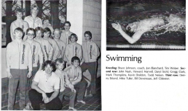 Frewsburg Boys Swimming Team, 1982.