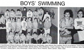 Frewsburg Boys Swimming Team, 1987.