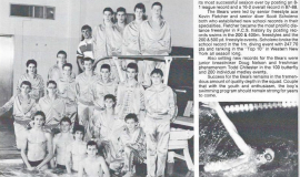 Frewsburg Boys Swimming Team, 1988.