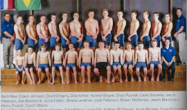 Frewsburg Boys Swimming Team, 2015.