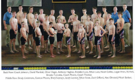 Frewsburg Boys Swimming Team, 2021.