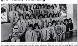 Frewsburg Girls Swimming Team, 1980.