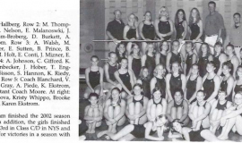 Frewsburg Girls Swimming Team, 2002.