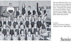 Frewsburg Girls Swimming Team, 2005.