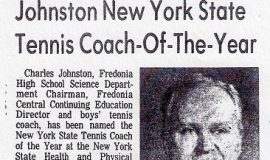 Johnston New York State Tennis Coach-Of-The-Year. 1992.