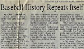 Baseball History Repeats Itself For LaDuca. June 28, 1998.