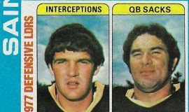 1977 New Orleans Saints Defensive Leaders trading card.