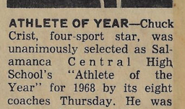 Athlete of Year. June 1968.
