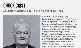Chuck Crist's Greater Buffalo Sports Hall of Fame induction program biography.