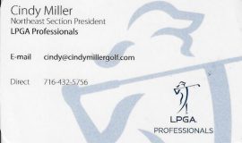 Cindy Miller's business card. 2021.